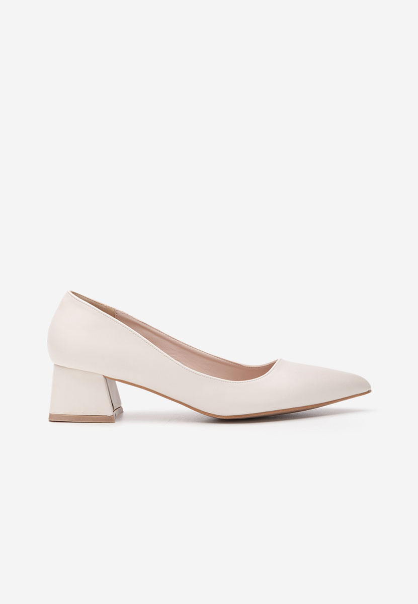 Béžové lodičky na nízkém podpatku Alleva