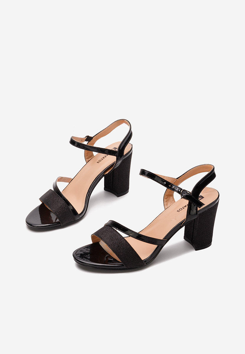 Černé elegantní dámské sandály Alonza