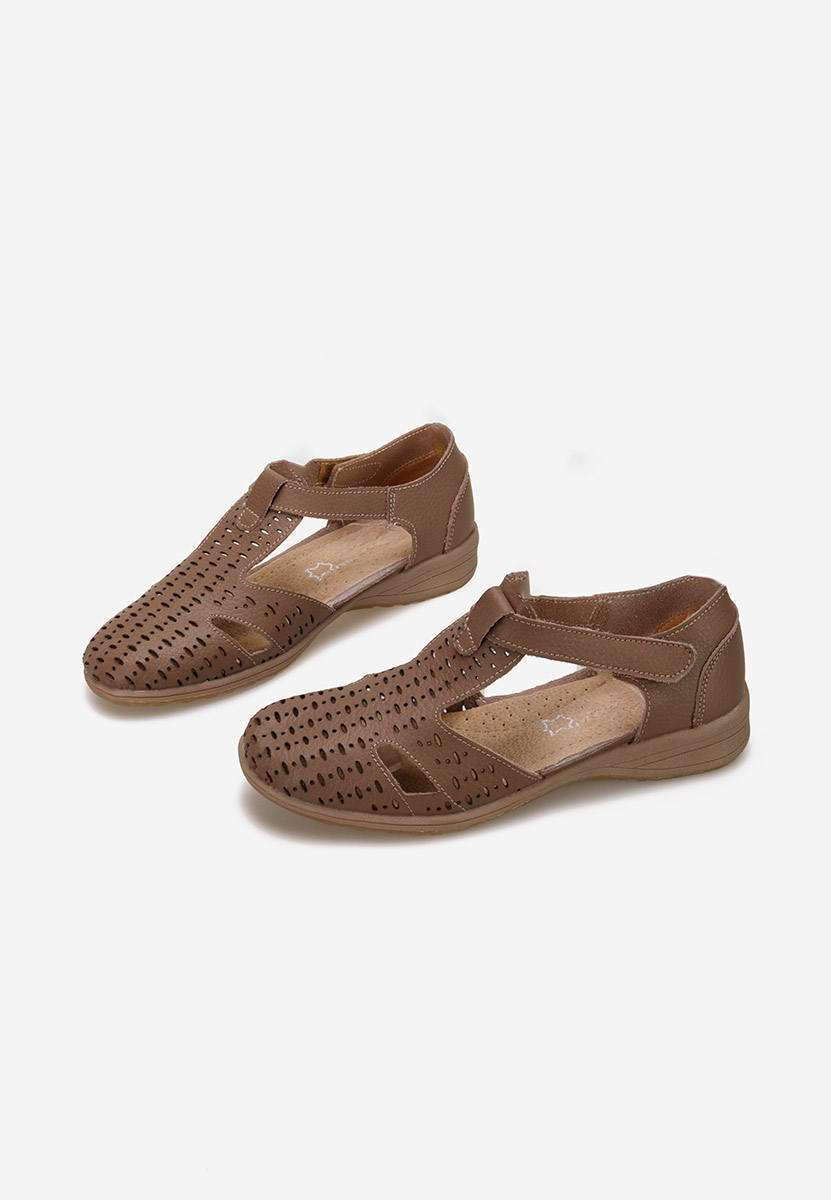 Khaki dámské baleríny Zelina