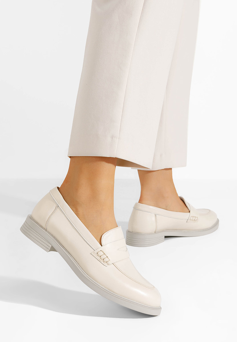 Béžové loafers mokasíny Zalaya V2