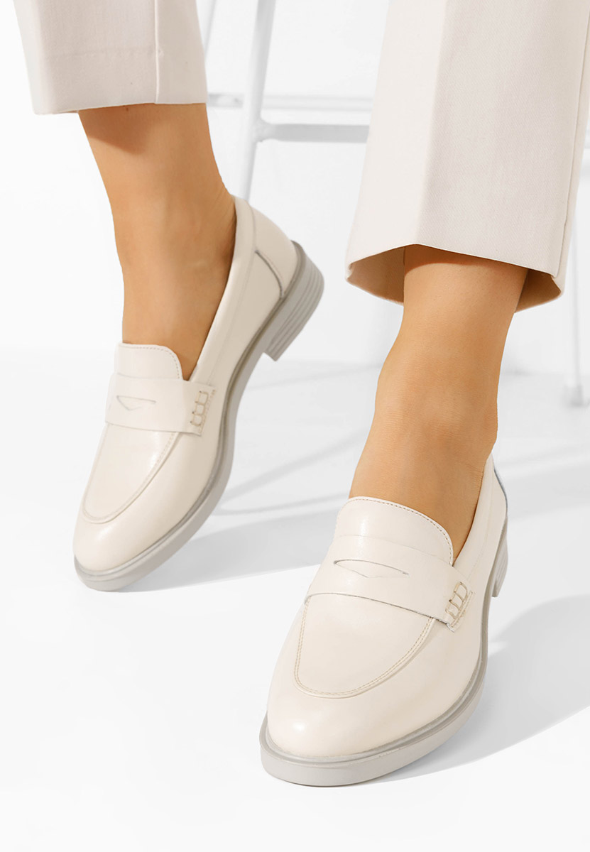 Béžové loafers mokasíny Zalaya V2