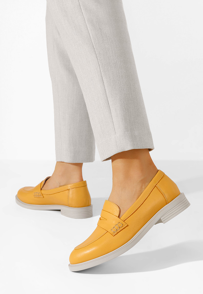 Žlutá loafers mokasíny Zalaya