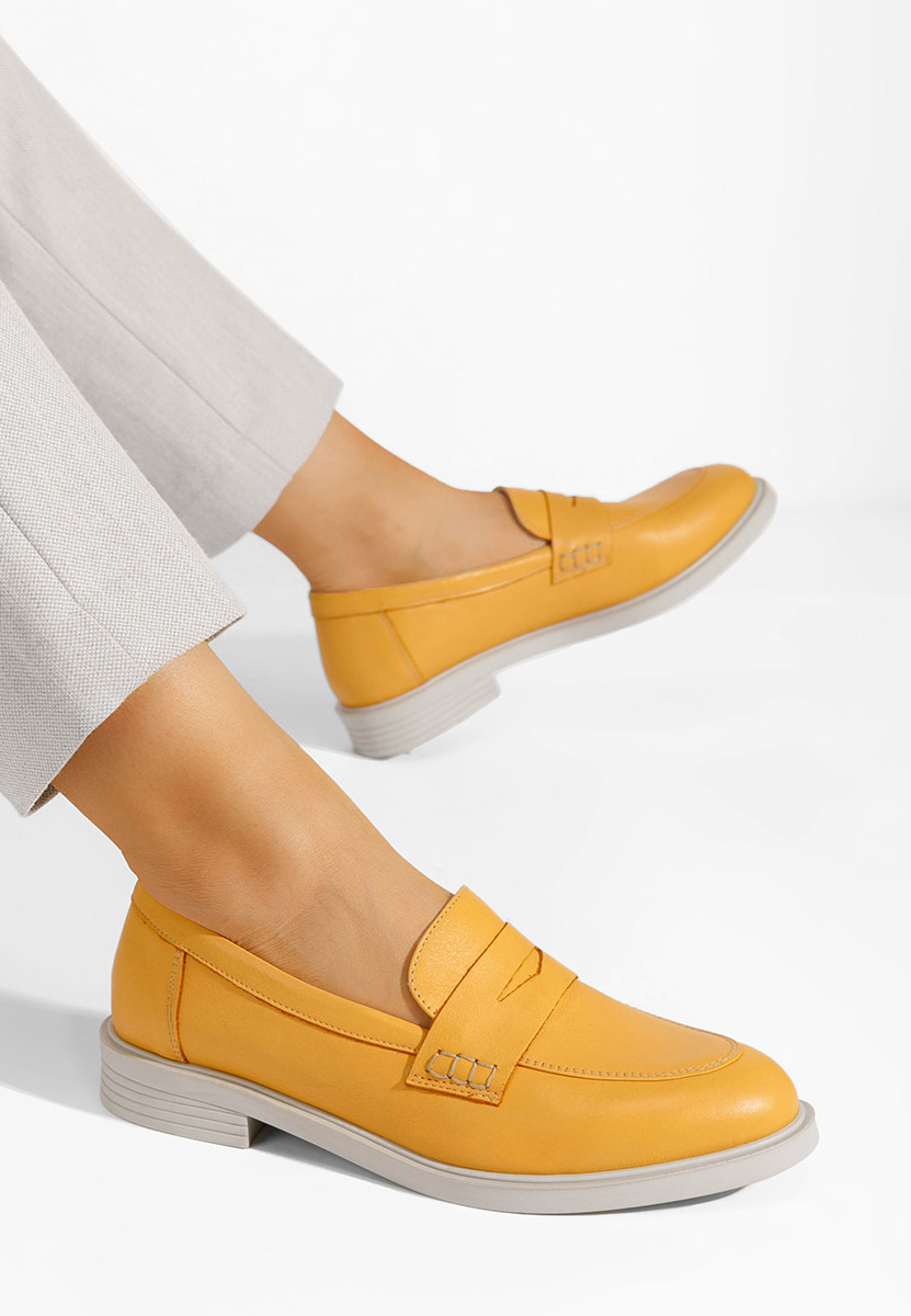 Žlutá loafers mokasíny Zalaya