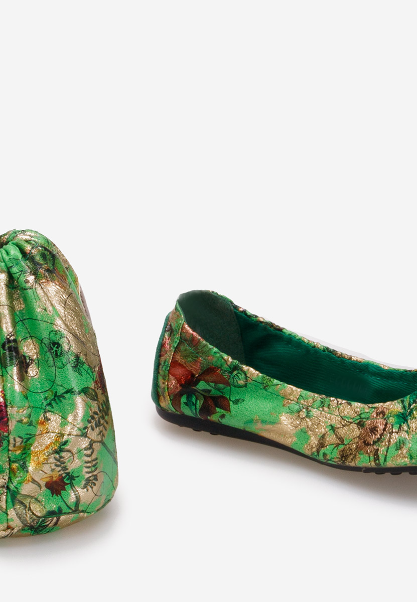 Zelené dámské baleríny Doriya V3