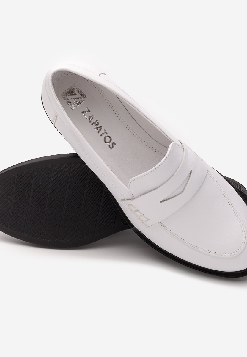 Bílé loafers mokasíny Zalaya