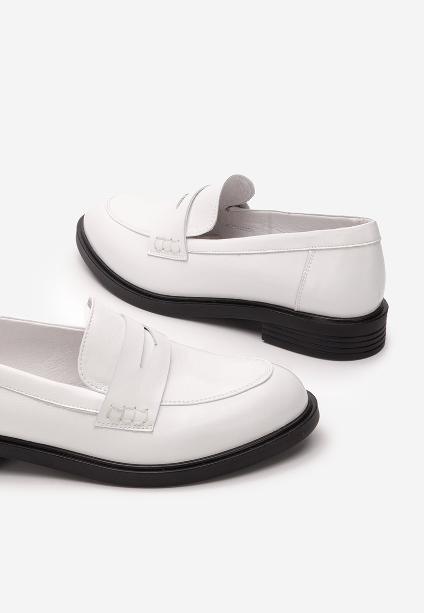 Bílé loafers mokasíny Zalaya V2