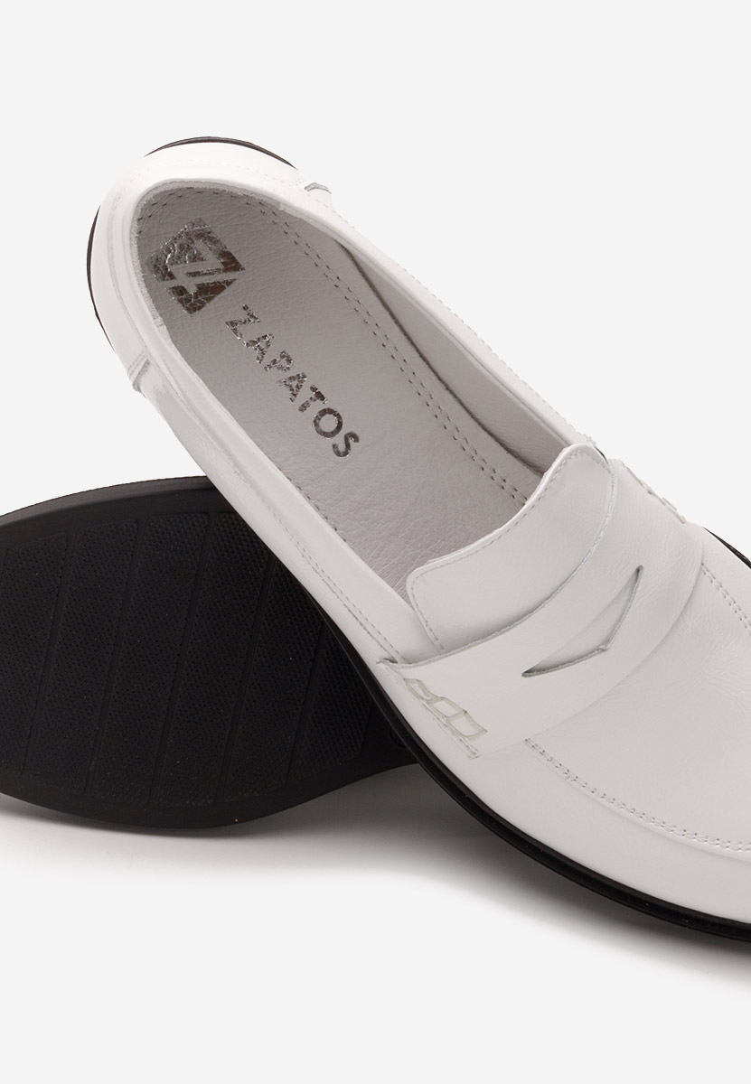 Bílé loafers mokasíny Zalaya V2