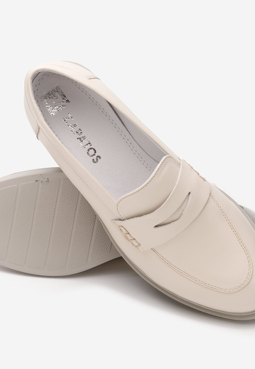Béžové loafers mokasíny Zalaya V2