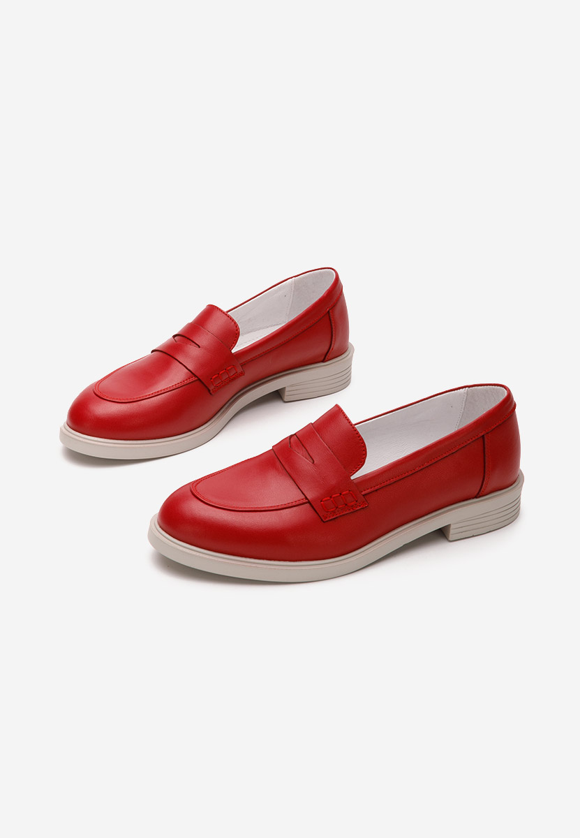 Červené loafers mokasíny Zalaya