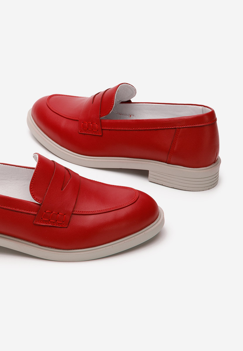 Červené loafers mokasíny Zalaya