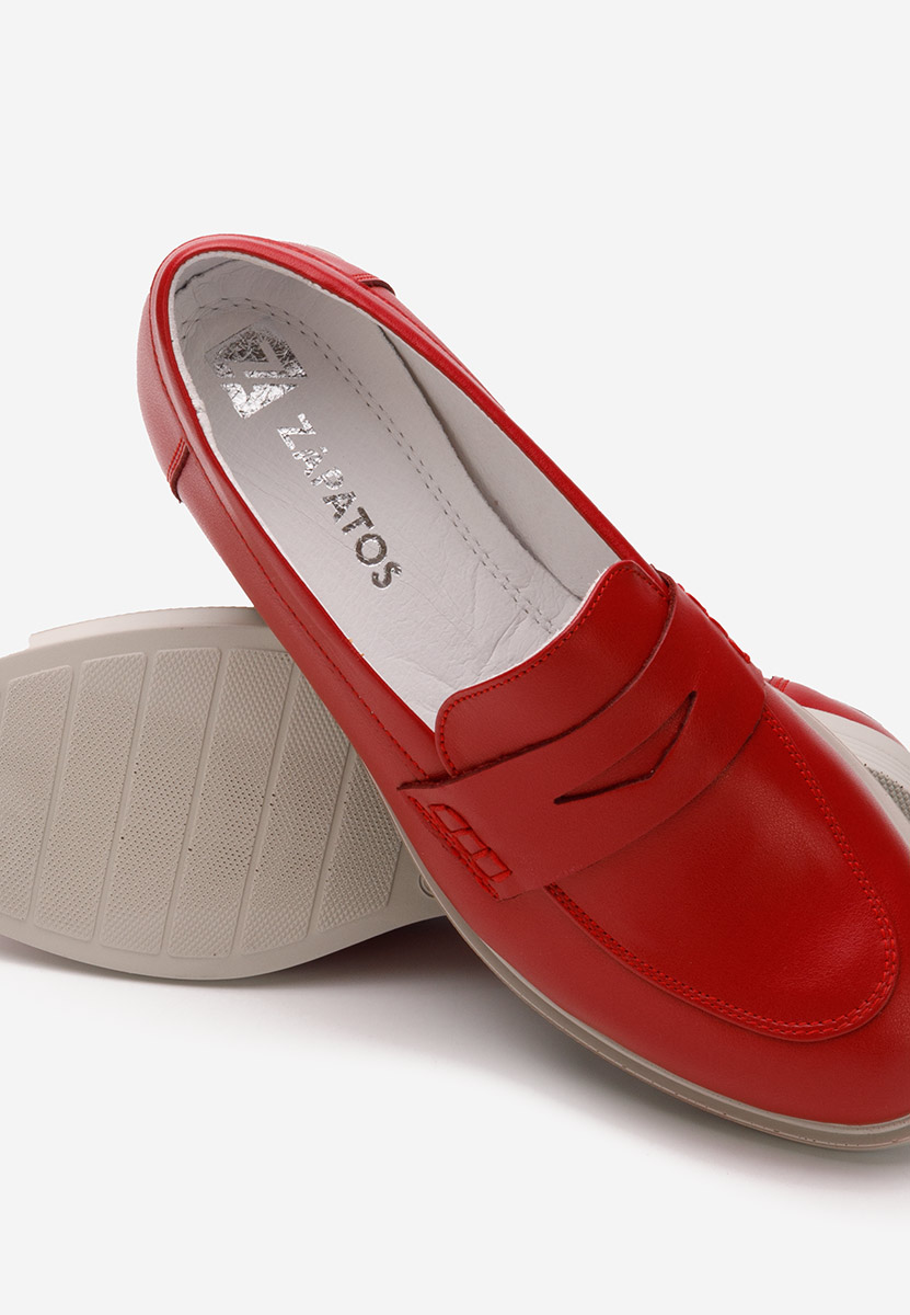 Červené loafers mokasíny Zalaya