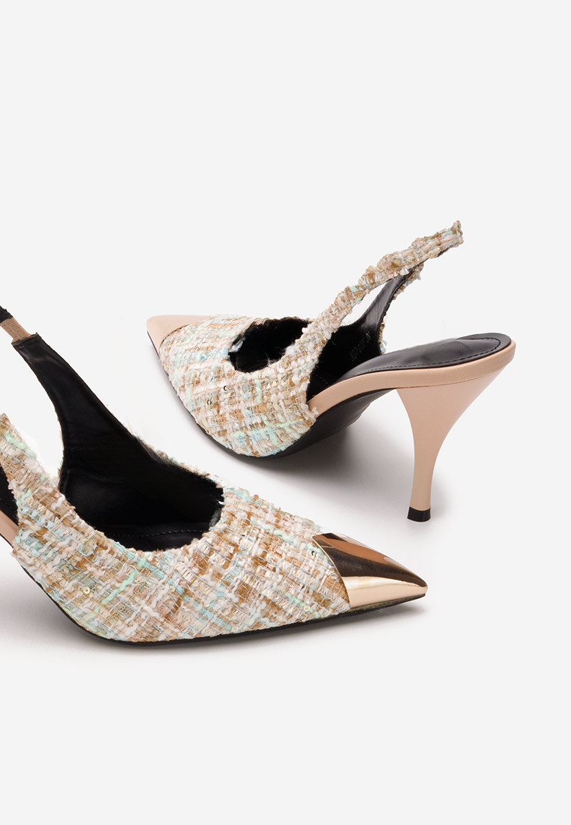 Béžové lodičky do špičky Sagria