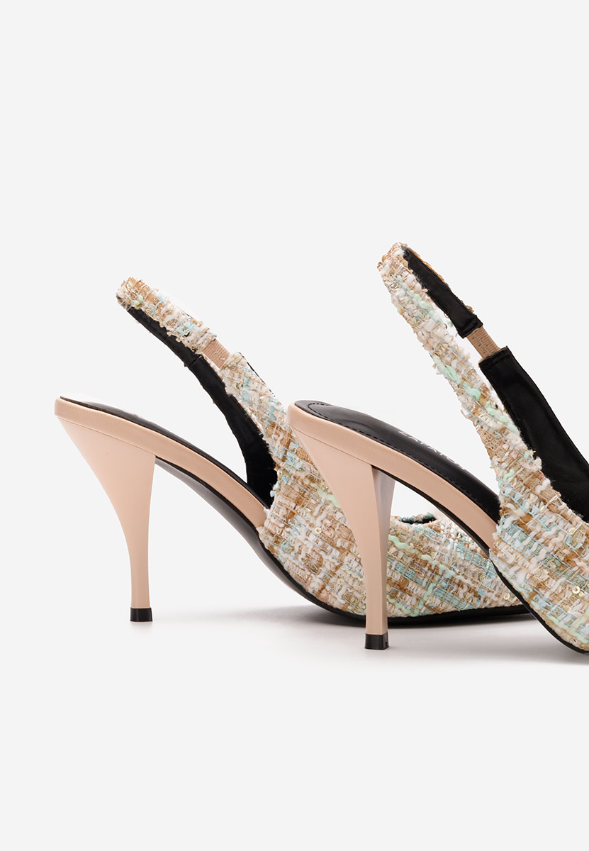 Béžové lodičky do špičky Sagria