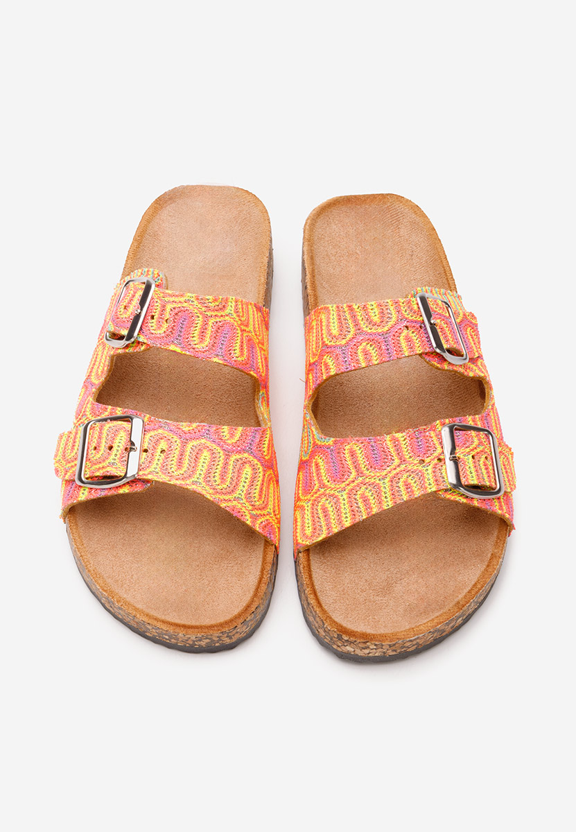 Oranžové dámské plážové pantofle Elyanna