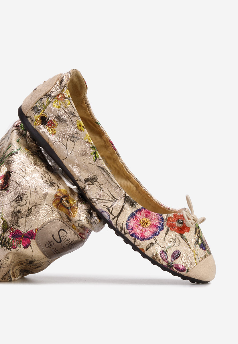 Béžové dámské baleríny Doriya