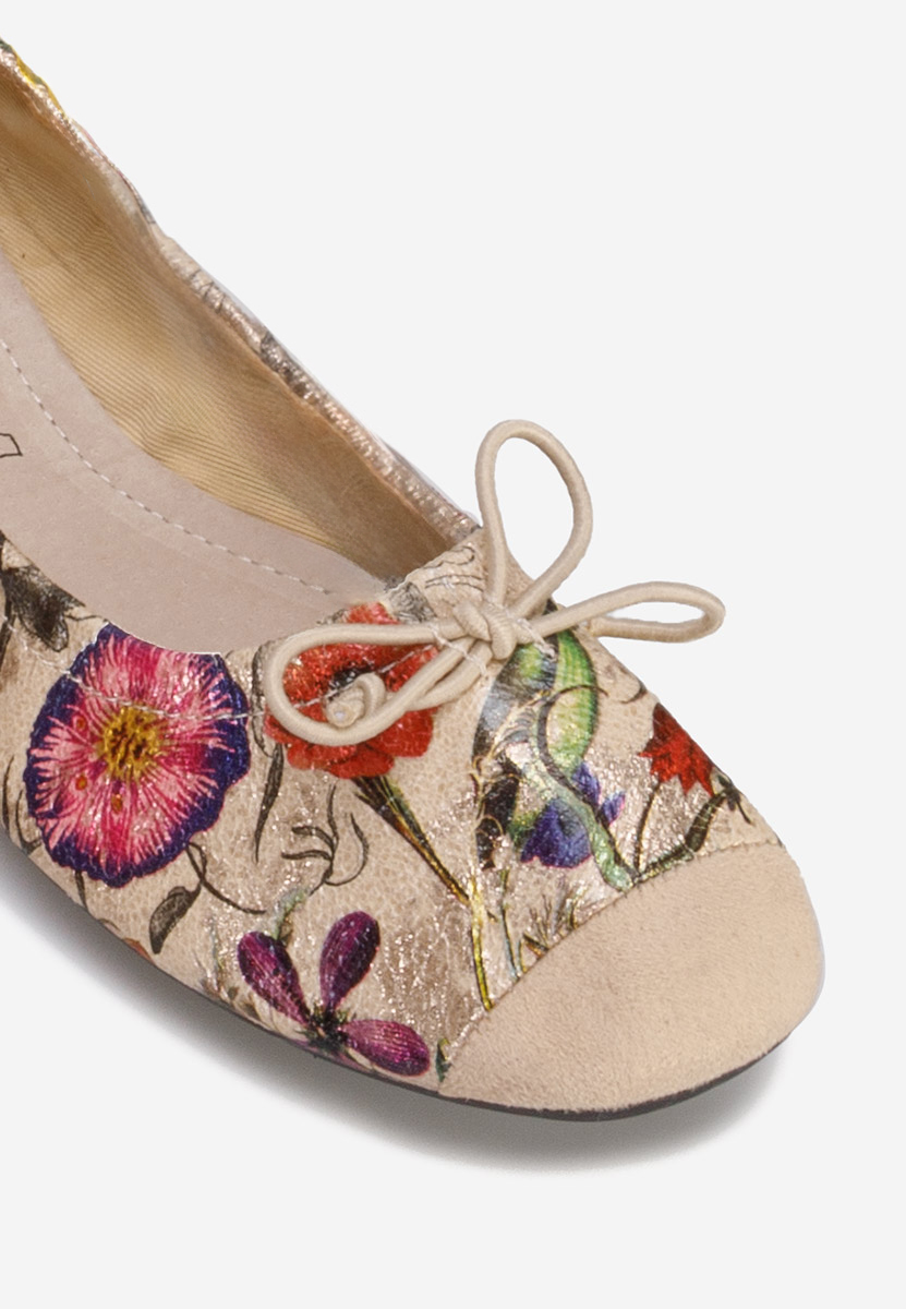 Béžové dámské baleríny Doriya