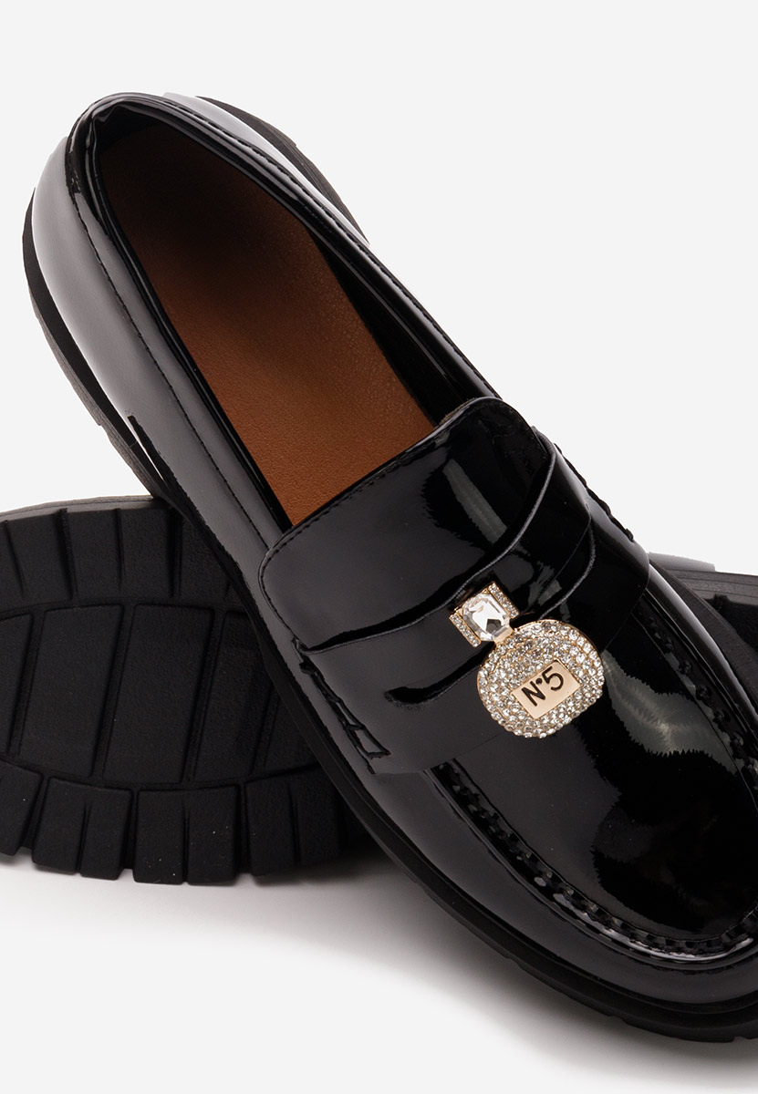 Černé mokasíny dámské Asuna