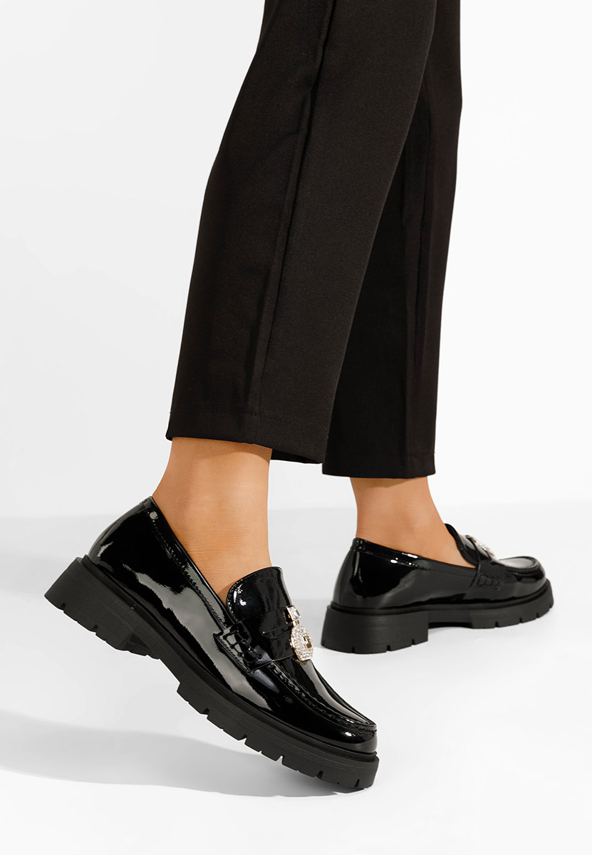 Černé mokasíny dámské Asuna