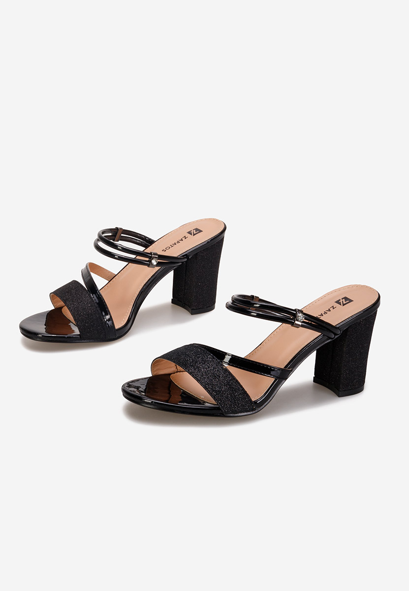 Černé elegantní dámské sandály Eniola