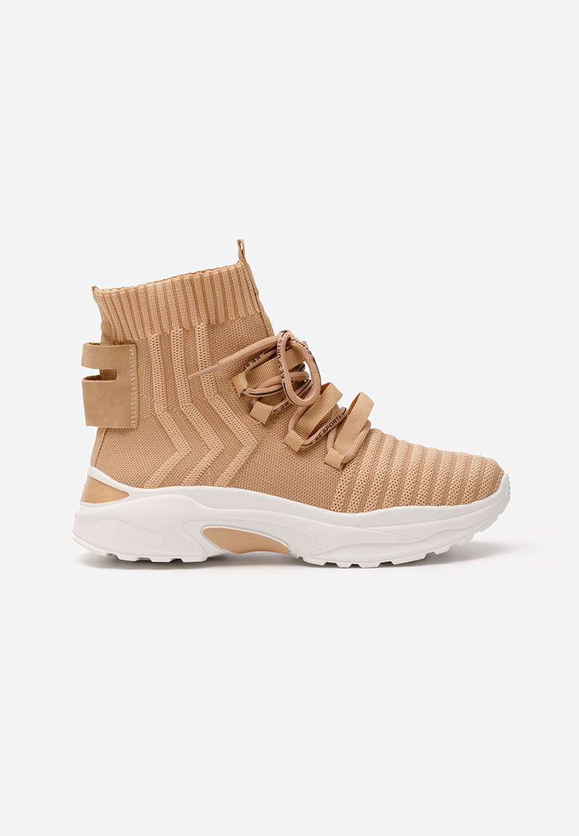 Khaki kotníkové tenisky Karrie