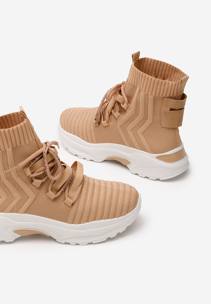 Khaki kotníkové tenisky Karrie