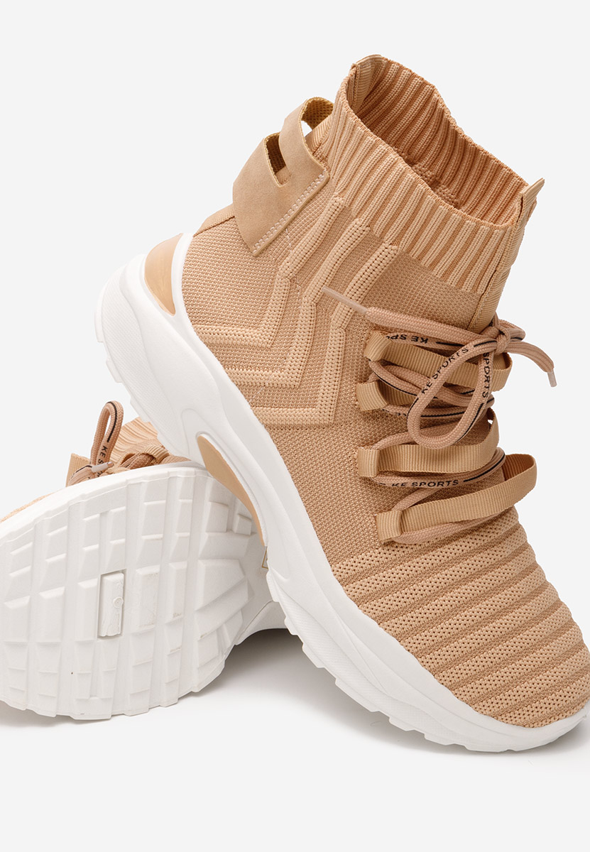 Khaki kotníkové tenisky Karrie