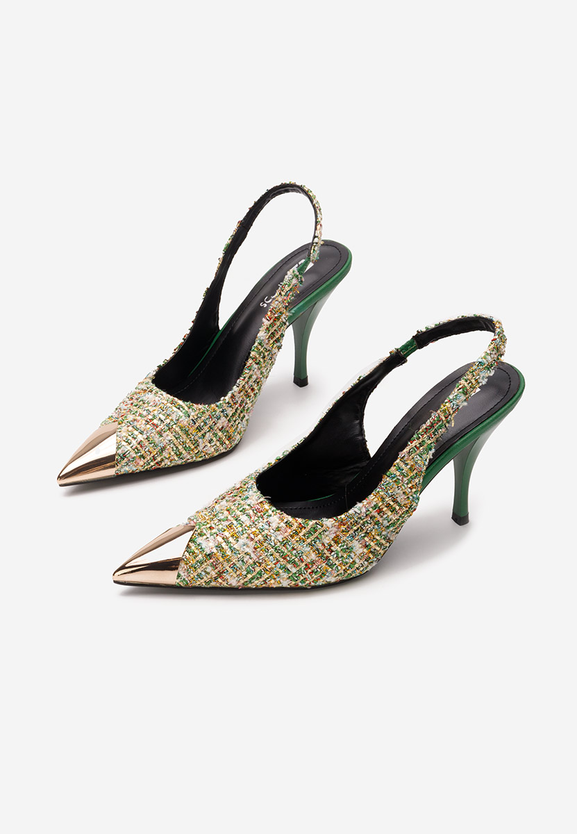 Zelené elegantné lodičky Sagria