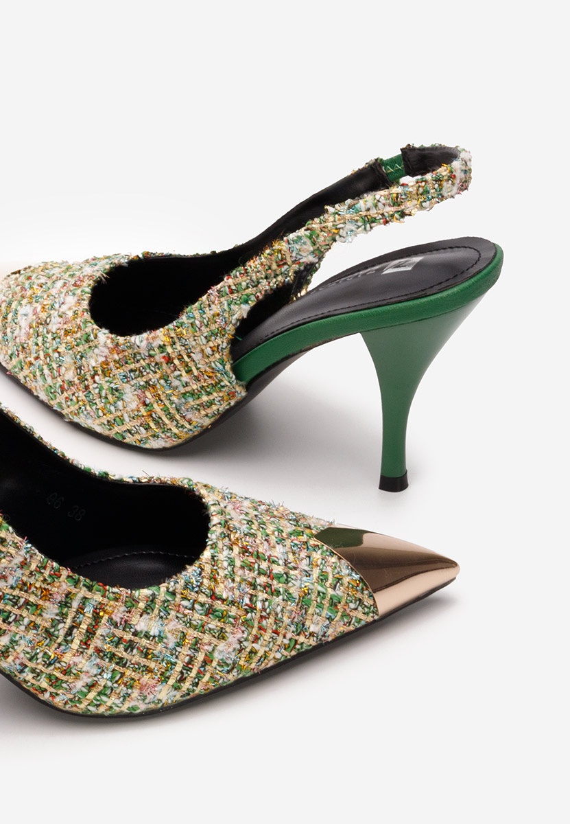 Zelené elegantné lodičky Sagria