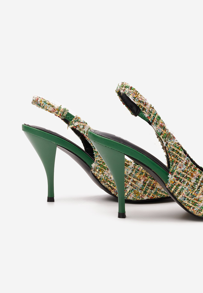 Zelené elegantné lodičky Sagria