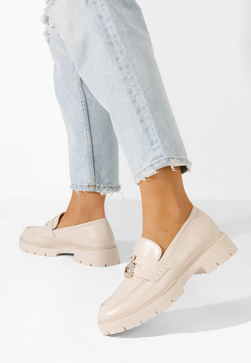 Béžové mokasíny dámské Asuna V2