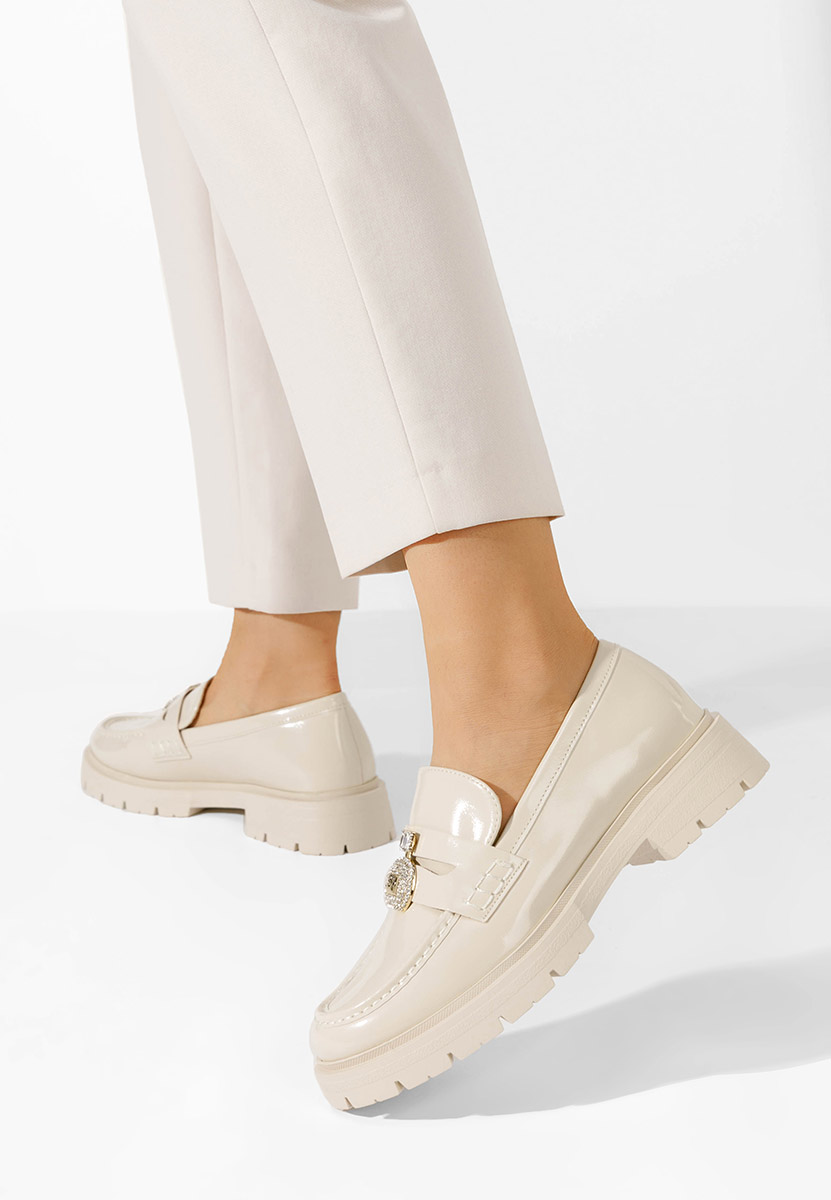 Béžové mokasíny dámské Asuna