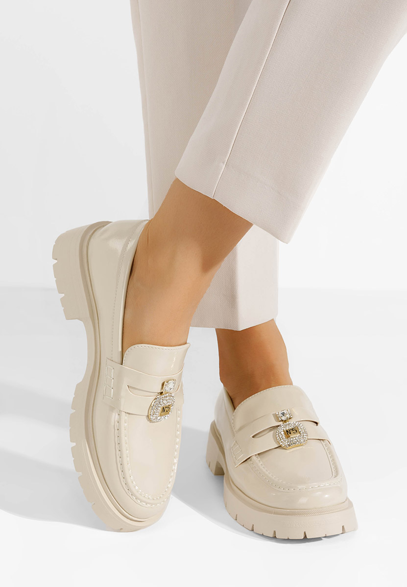 Béžové mokasíny dámské Asuna