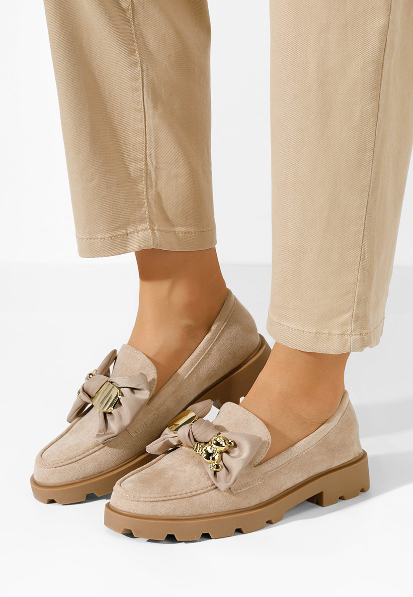 Khaki mokasíny dámské Desana