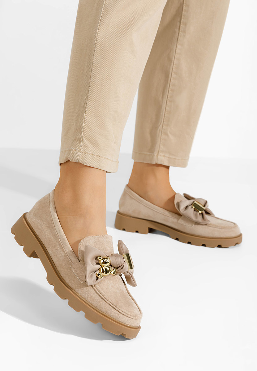 Khaki mokasíny dámské Desana