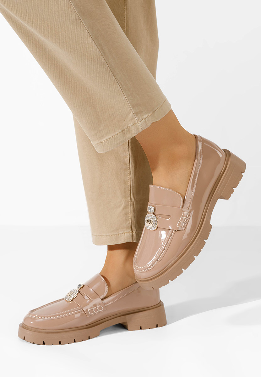 Khaki mokasíny dámské Asuna