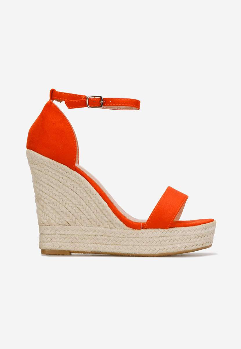 Oranžové sandály espadrilky Dajana