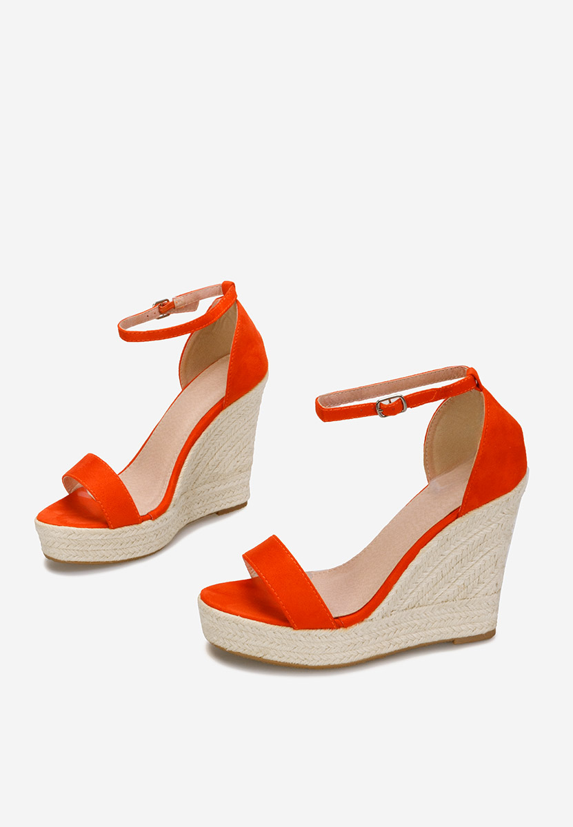 Oranžové sandály espadrilky Dajana