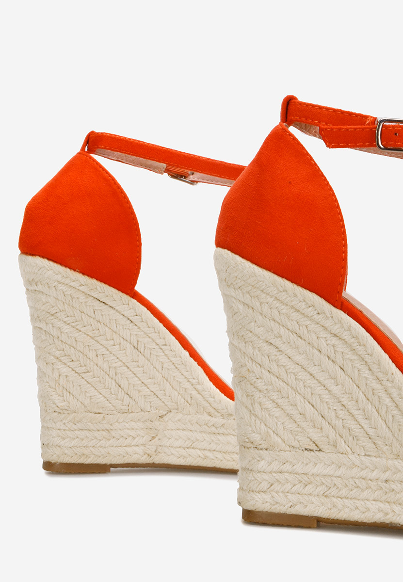 Oranžové sandály espadrilky Dajana