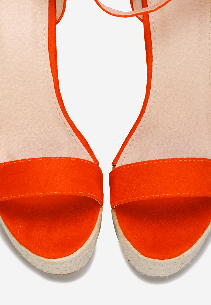Oranžové sandály espadrilky Dajana