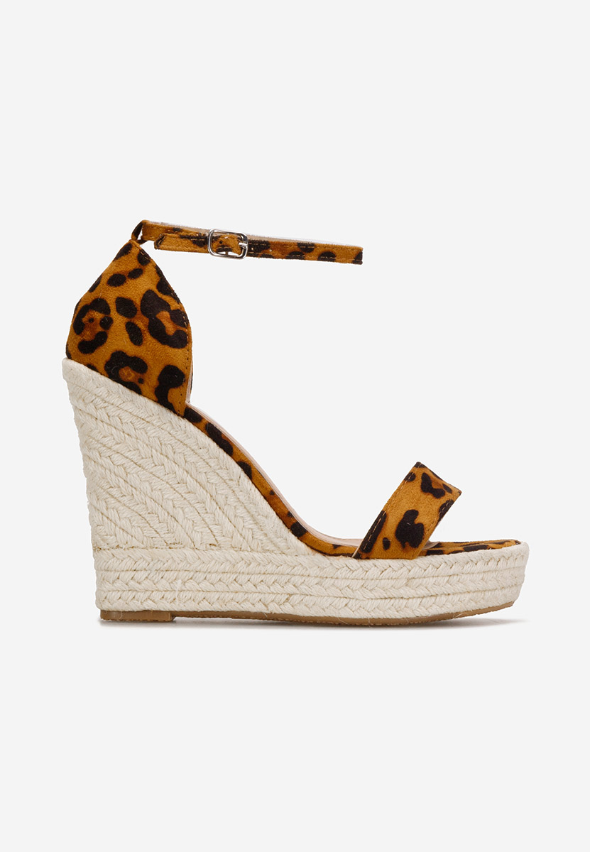 Hnedé sandály espadrilky Dajana