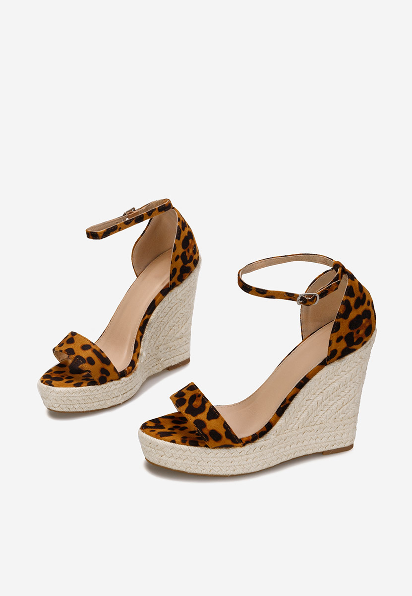 Hnedé sandály espadrilky Dajana