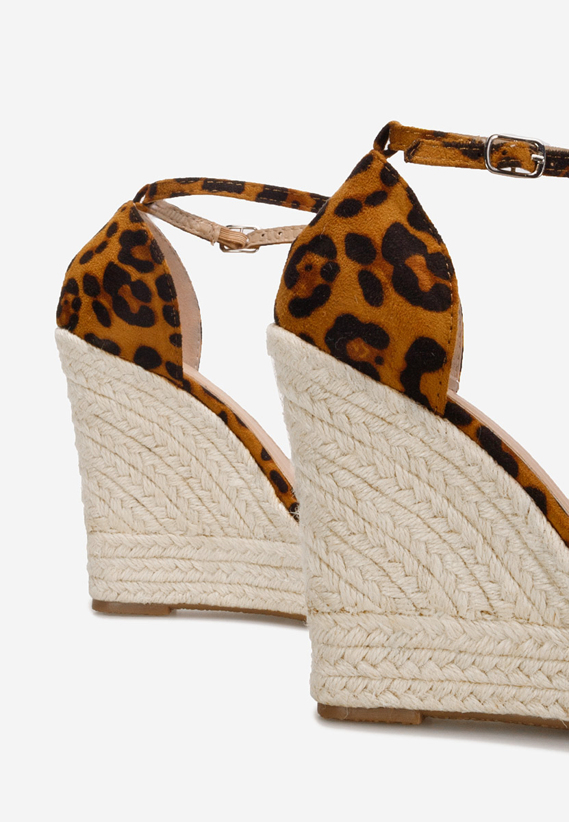 Hnedé sandály espadrilky Dajana
