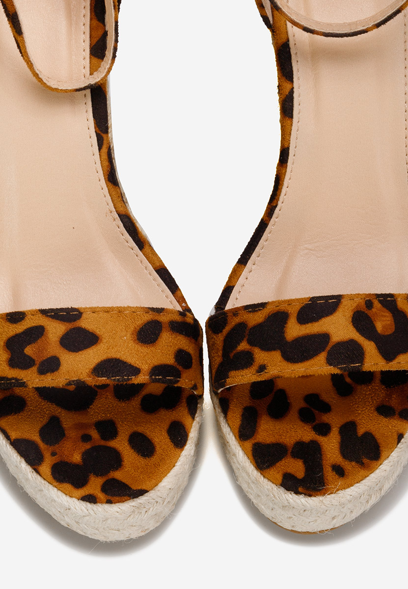 Hnedé sandály espadrilky Dajana