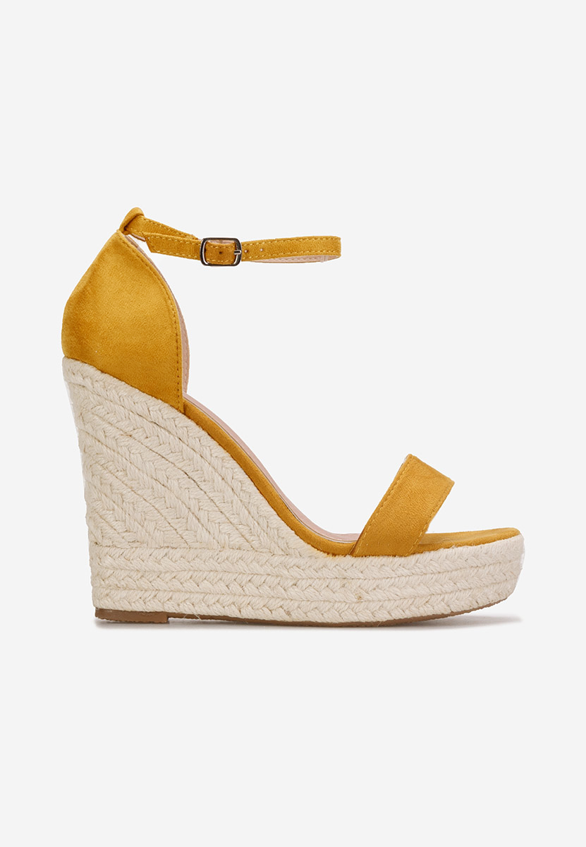 Žlutá sandály espadrilky Dajana