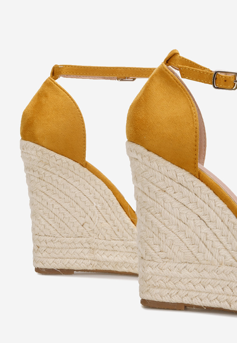 Žlutá sandály espadrilky Dajana