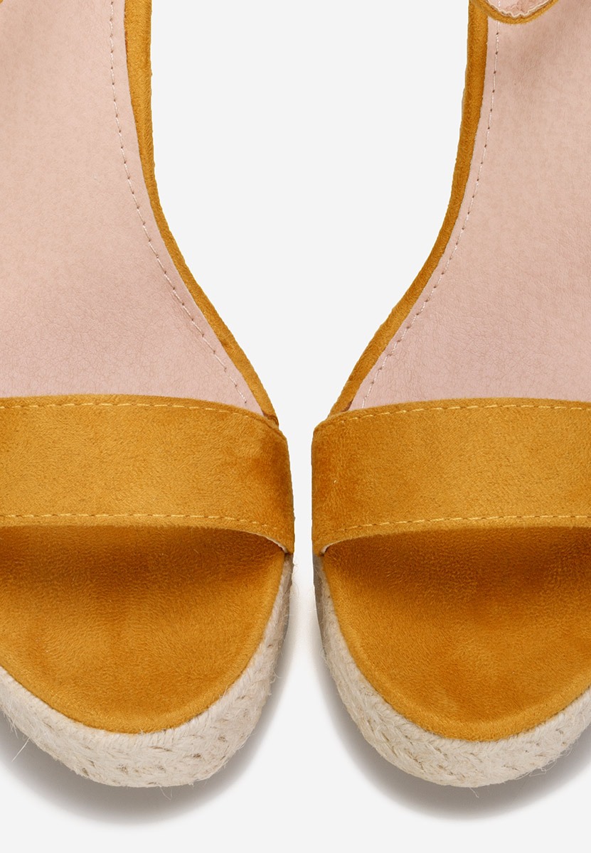 Žlutá sandály espadrilky Dajana