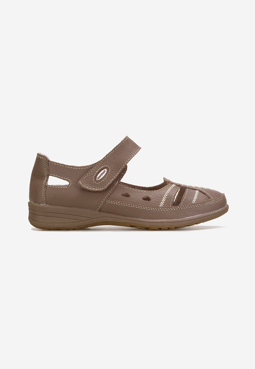Khaki dámské baleríny Deby