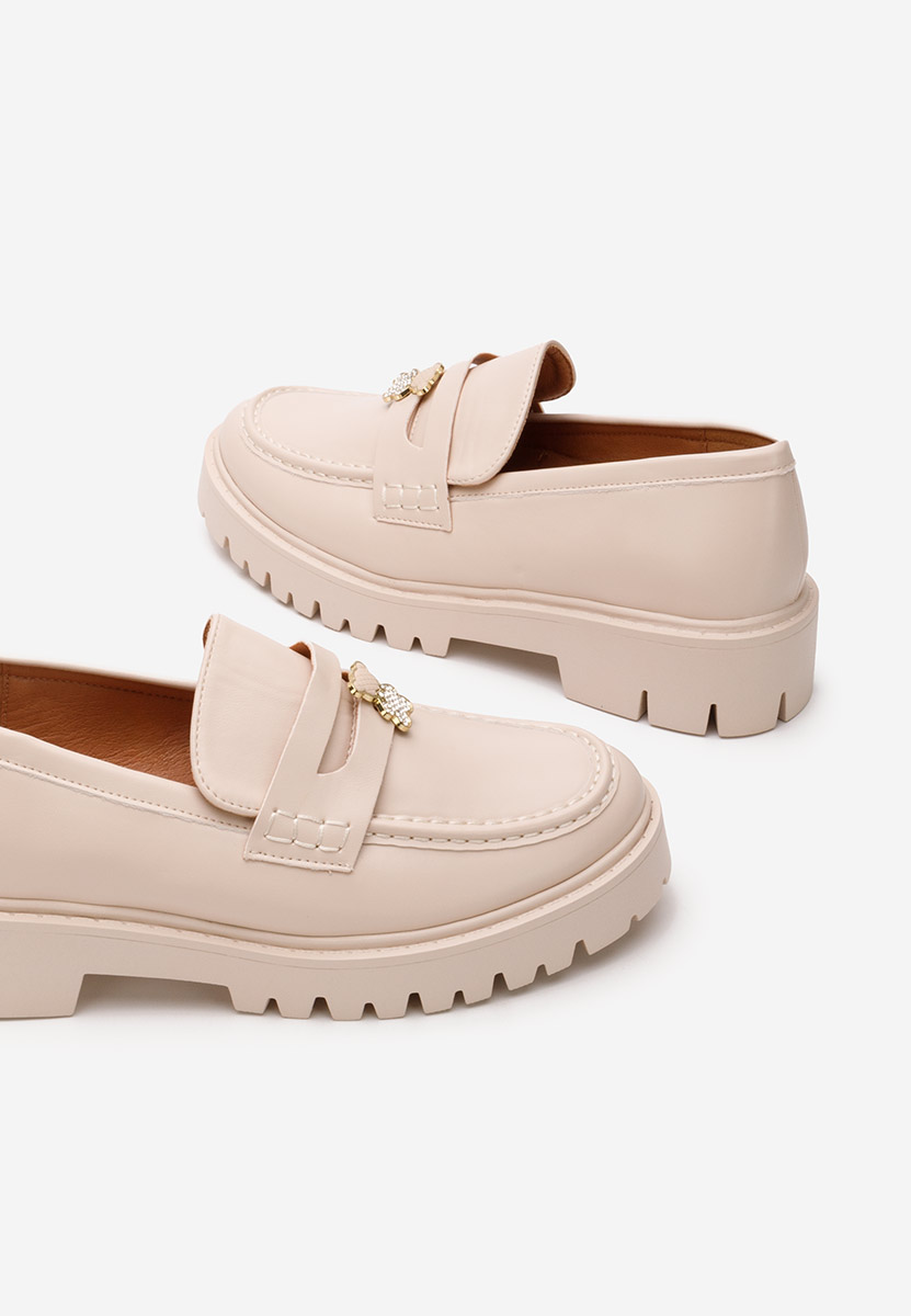 Béžové mokasíny dámské Disena V2