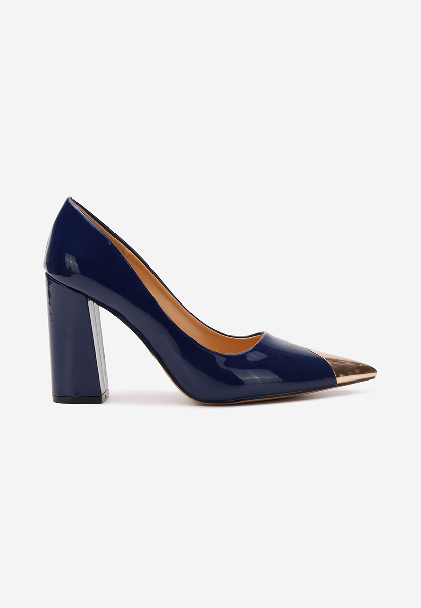 Tmavě modré elegantné lodičky Azul
