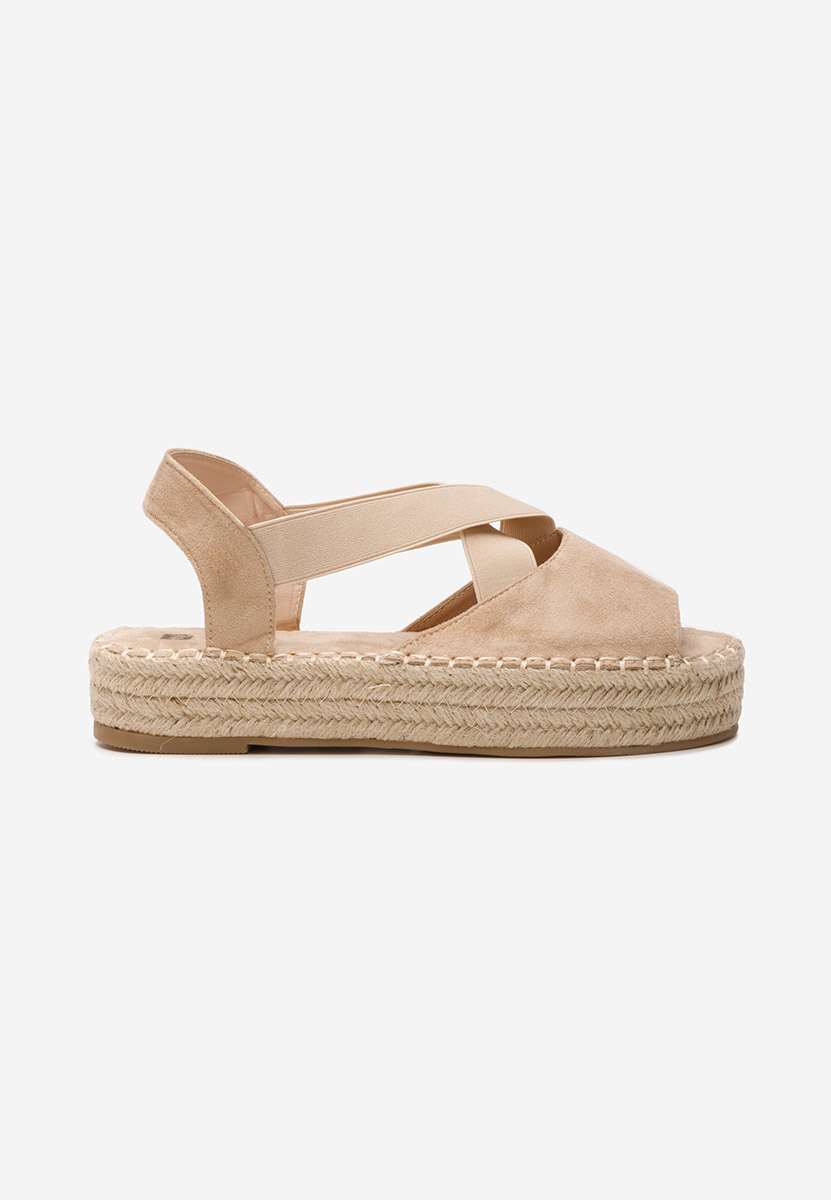 Béžové sandály espadrilky Nola